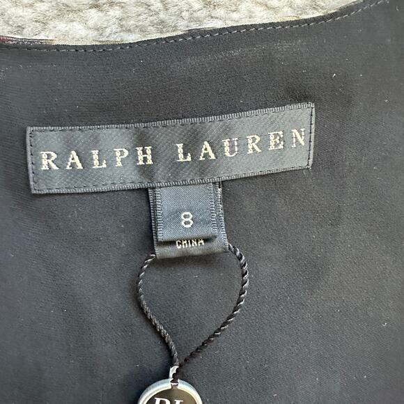NWT Ralph Lauren Black Label Maye Silk Dress Size 8 - Picture 8 of 11